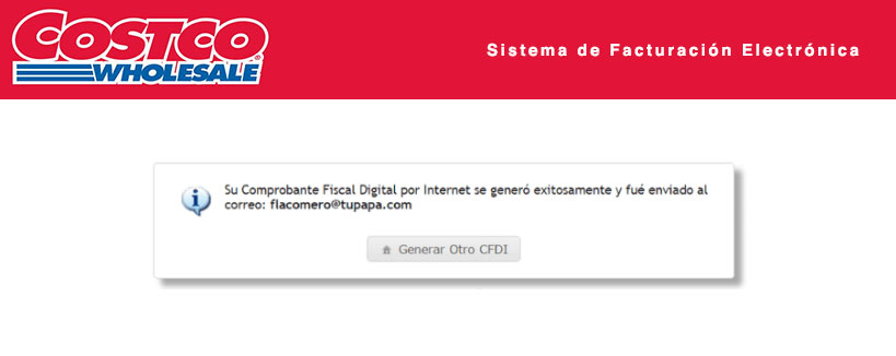 confirmacion factura costco