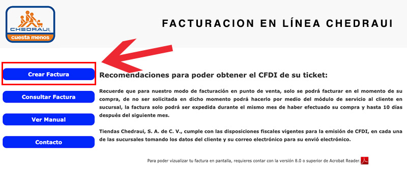 crear factura