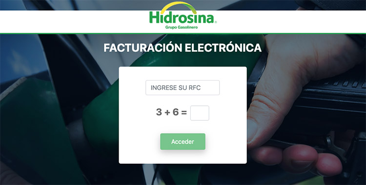 facturacion en linea hidrosina