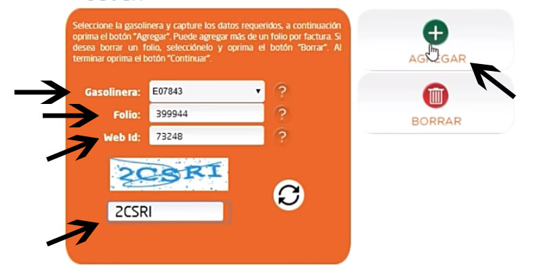 ingresar datos de facturacion