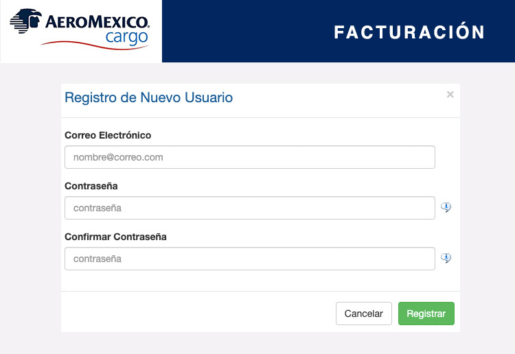datos de usuario