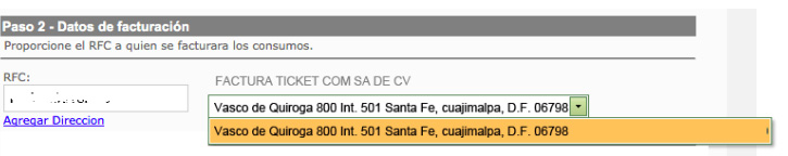 direccion de facturacion orsan