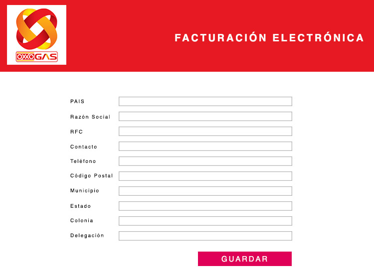 ingresar datos fiscales facturacion oxoo gas
