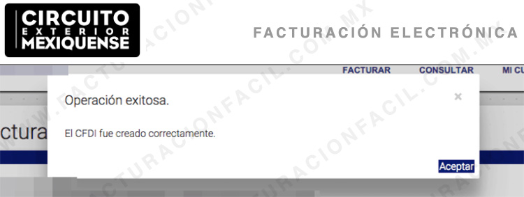 confirmacion de facturacion