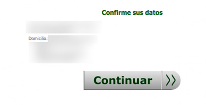 confirmar los datos lacomer