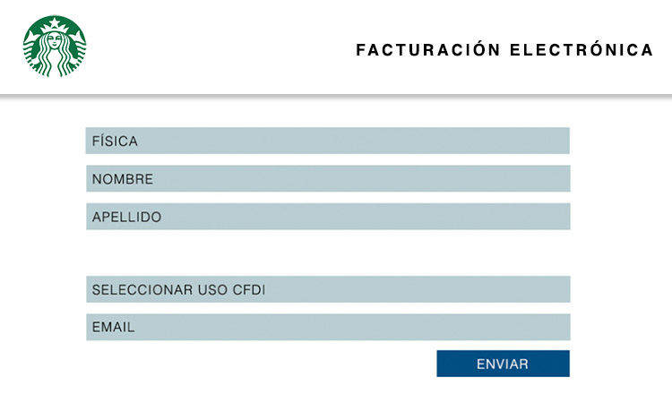 datos fiscales facturacion starbucks