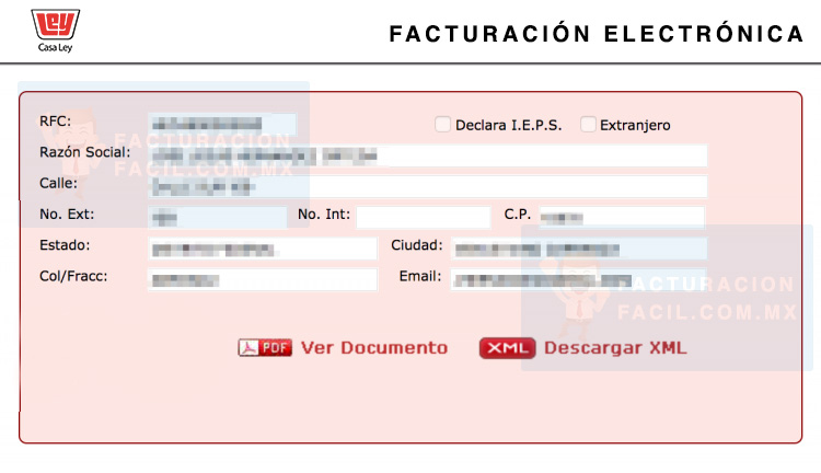 descargar factura casa ley
