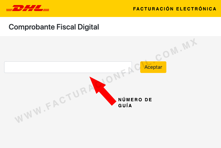 ingresar numero de guia