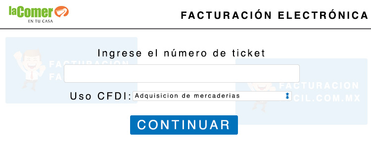 ingresar numero de ticket lacomer