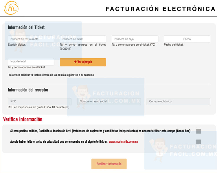 primeros datos facturacion McDonalds