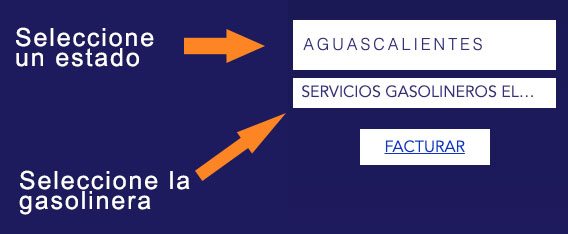 seleccionar estado y gasolinera g500