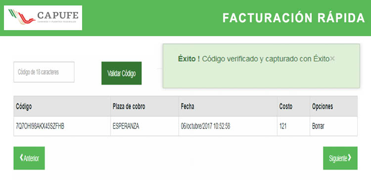 datos de facturacion capufed
